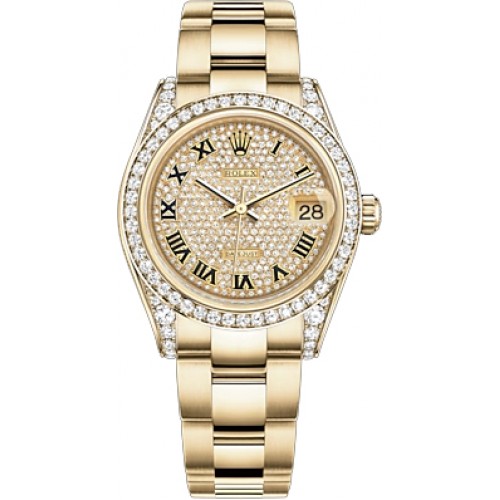 Rolex Datejust 31 Diamond Swiss Women's Watch 178158-DIARO