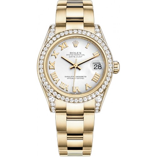 Rolex Datejust 31 White Dial Diamond Women's Watch 178158-WHTRO