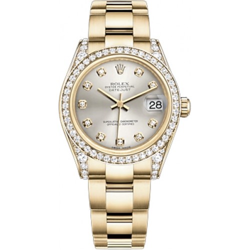 Rolex Datejust 31 Silver Dial Gold Women's Watch 178158-SLVDO