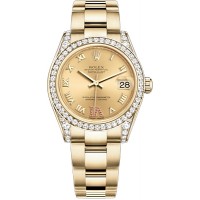 Rolex Datejust 31 18k Yellow Gold Women's Watch 178158-CHPRRO