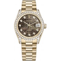 Rolex Datejust 31 Diamond Gold Women's Watch 178158-BMOPJDP