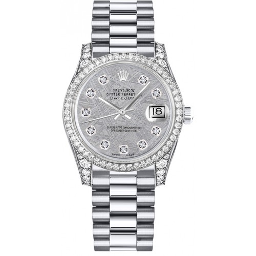 Rolex Datejust 31 Solid 18k White Gold Women's Watch 178159-MTRDP