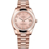Rolex Datejust 31 Solid Gold Watch 178245-PNKRP