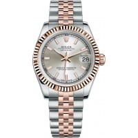 Rolex Datejust 31 Rose Gold & Steel Silver Dial Watch 178271-SLVSJ