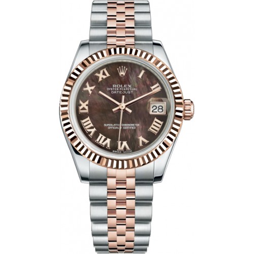 Rolex Datejust 31 Everose Gold & Oystersteel Watch 178271-BMOPRJ