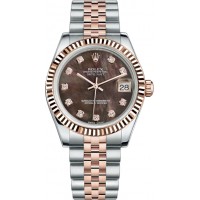 Rolex Datejust 31 Black Mother of Pearl Dial Watch 178271-BMOPDJ