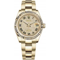 Rolex Datejust 31 Diamond Pave Dial Watch 178278-DIARO