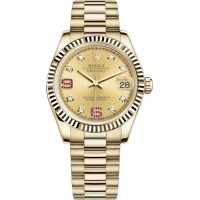 Rolex Datejust 31 Solid Gold Watch 178278-CHPDRP