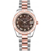 Rolex Datejust 31 Black Mother of Pearl Dial Watch 178341-BMOPRO