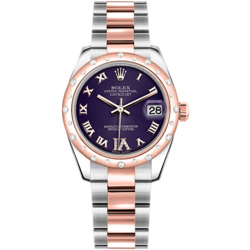 Rolex Datejust 31 Purple Roman Numeral Dial Watch 178341-PURDRO