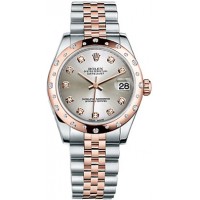 Rolex Datejust 31 Silver Diamond Jubilee Bracelet Watch 178341-SLVDJ