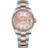Rolex Datejust 31 Pink Diamond Fluted Bezel Watch 178271-PNKDFO