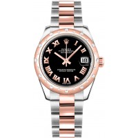 Rolex Datejust 31 Diamond Bezel Ladies Watch 178341-BLKRO