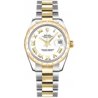 Rolex Datejust 31 Gold & Steel Women's Watch 178343-WHTRDO