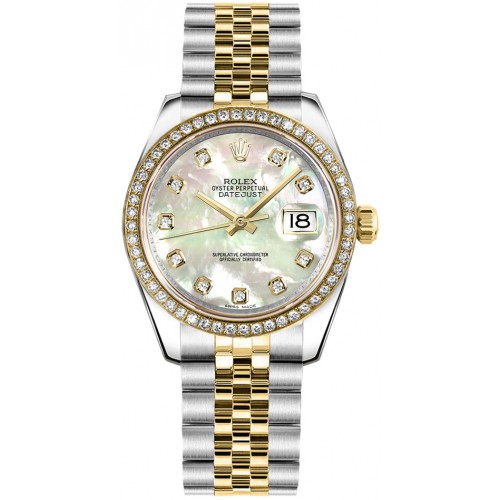 Rolex Datejust 31 Mother of Pearl Diamond Ladies Watch 178383-MOPDJ