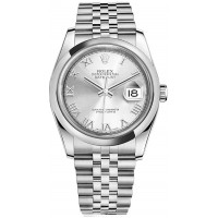 Rolex Datejust 36 Silver Roman Numeral Watch 116200-SLVRJ