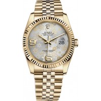 Rolex Datejust 36 Silver Floral Dial Watch 116238-SLVFJ