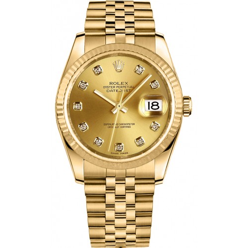 Rolex Datejust 36 Solid Gold Watch 116238-CHPDJ