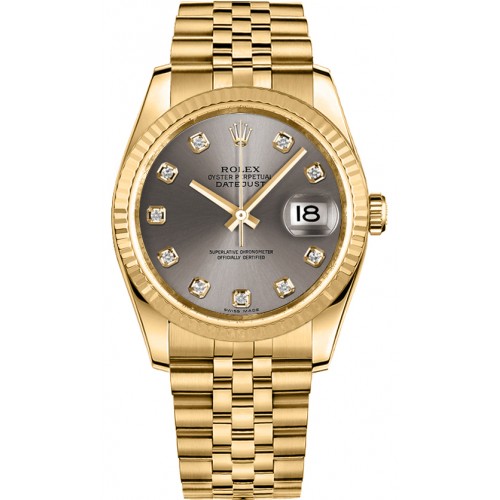 Rolex Datejust 36 Solid 18K Gold Watch 116238-STLDJ