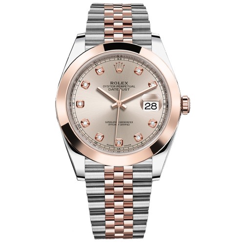 Rolex Datejust 41 Solid 18K Rose Gold & Steel Watch 126301-SDTDJ