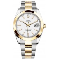 Rolex Datejust 41 White Dial Gold & Steel Men's Watch 126303-WHTSO