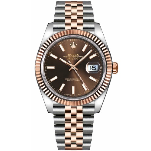 Rolex Datejust 41 Automatic Rose Gold & Steel Watch 126331-CHOSJ