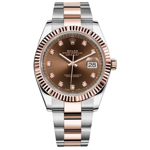 Rolex Datejust 41 Men's Solid Rose Gold & Steel Watch 126331-CHODO