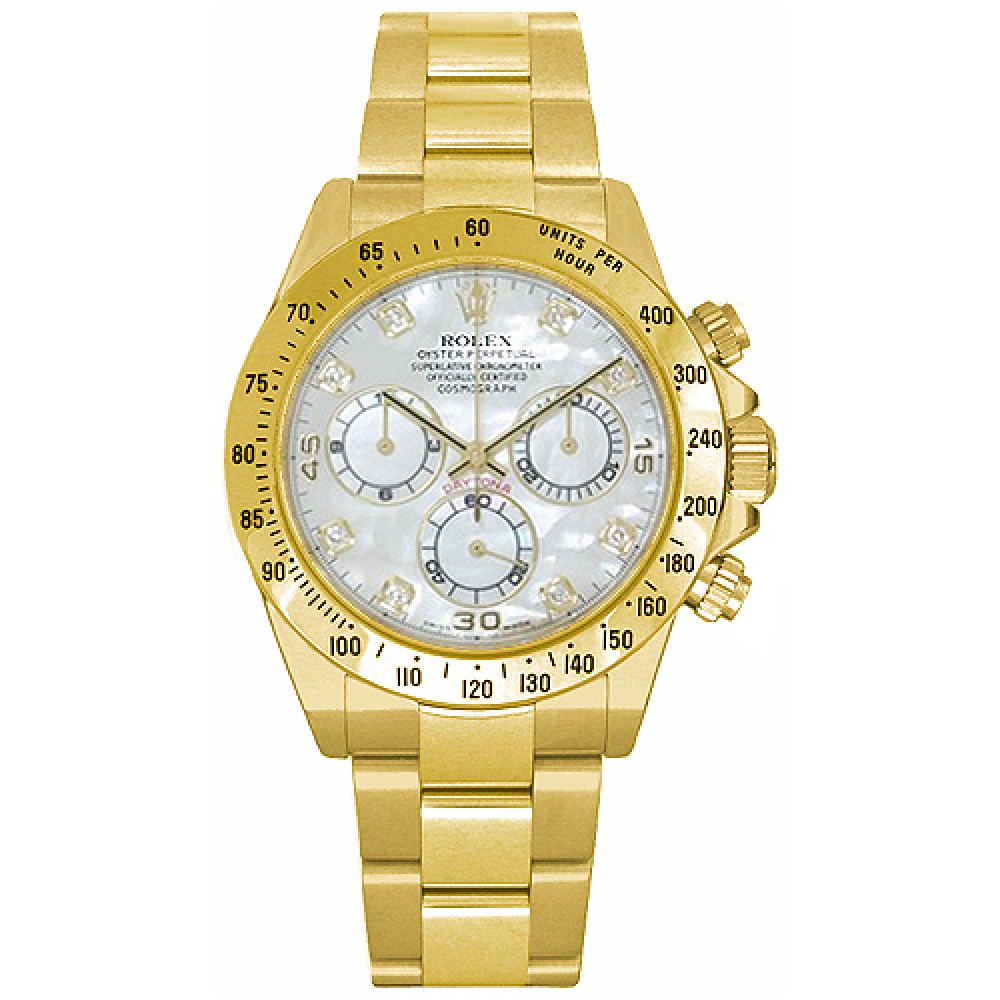 Rolex Cosmograph Daytona Mother of Pearl Diamond Dial Men's Watch ...