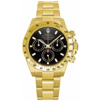 Rolex Cosmograph Daytona Black Dial Watch 116528-BLKS