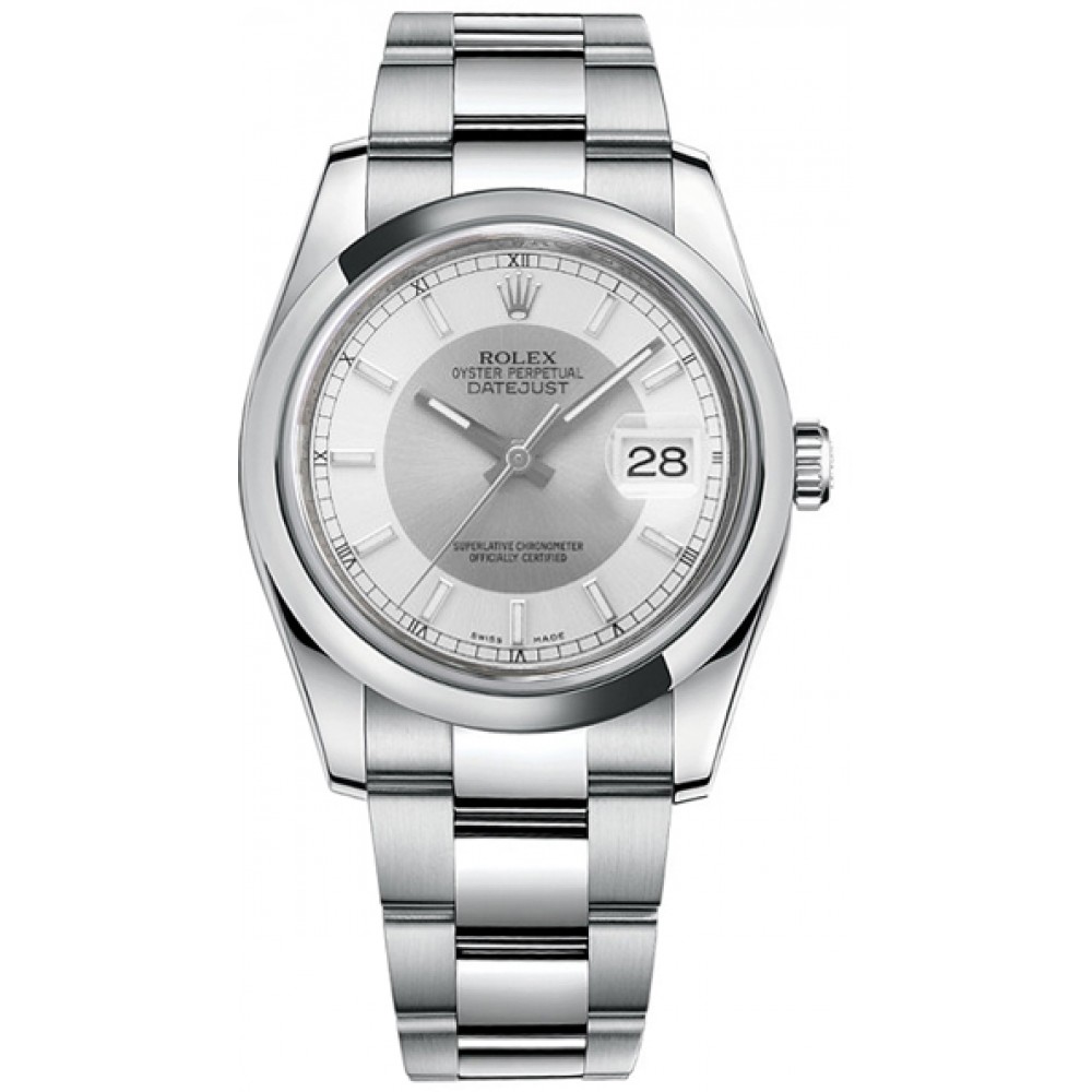 Rolex Datejust 36 Steel & Silver Dial Luxury Watch 116200-STSSDO