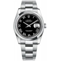 Rolex Datejust 36 Stainless Steel Watch 116200-BLKRDO