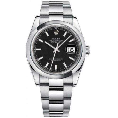 Rolex Datejust 36 Black Dial Automatic Watch 116200-BLKSDO