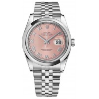 Rolex Datejust 36 Pink Roman Numeral Watch 116200-PNKRDJ