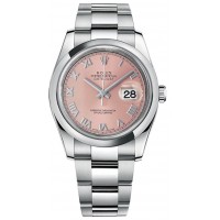 Rolex Datejust 36 Pink Roman Numeral Dial Watch 116200-PNKRDO