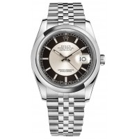  Rolex Datejust 36 Black & Silver Dial Watch 116200-BKSSDJ