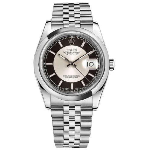 Rolex Datejust 36 Black & Silver Dial Watch 116200-BKSSDJ Rolex Datejust 36 Black & Silver Dial Watch 116200-BKSSDJ