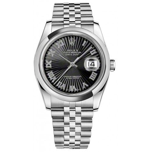 Rolex Datejust 36 Roman Numeral Dial Watch 116200-BKSRDJ Rolex Datejust 36 Roman Numeral Dial Watch 116200-BKSRDJ