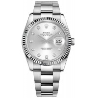 Rolex Datejust 36 Silver Diamond Men's Watch 116234-SLVDFO