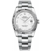 Rolex Datejust 36 White Roman Numeral Dial Oyster Bracelet Watch 116234-WHTRO