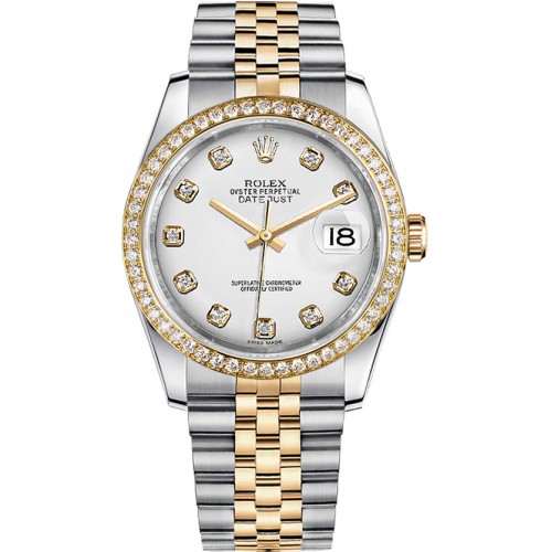 Rolex Datejust 36 Women's White Dial Watch 116243-WHTDJ