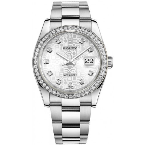 Rolex Datejust 36 Silver Jubilee Diamond Dial Watch 