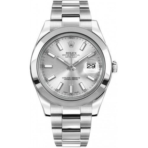 Rolex Datejust II 41 Silver Dial Men's Automatic Watch 116300-SLVSO