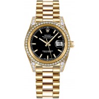 Rolex Datejust 31 Black Dial Diamond Watch 178158-BLKSP