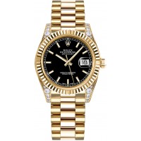 Rolex Datejust 31 Diamond Women's Watch 178238-BLKSP