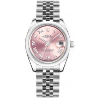Rolex Datejust 31 Pink Roman Numeral Dial Watch 178240-PNKRJ