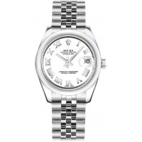 Rolex Datejust 31 Stainless Steel White Dial Watch 178240-WHTRJ