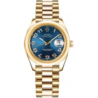 Rolex Datejust 31 Solid Gold Blue Dial Watch 178248-BLUCAP
