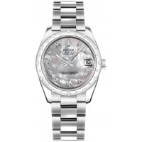 Rolex Datejust 31 Solid 18K White Gold & Stainless Steel Watch 178344-MOPRO