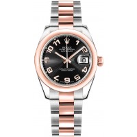 Rolex Datejust 31 Solid 18k Rose Gold & Steel Watch 178241-BLKCAO