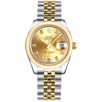 Rolex Datejust 31 Champagne Diamond Jubilee Bracelet Watch 178243-CHPDJ